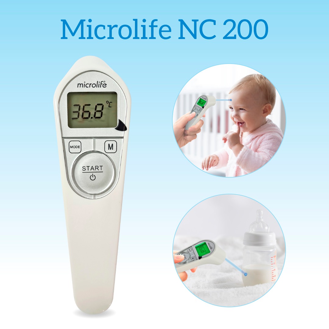 Microlife Non-Contact Forehead Thermometer, Size: One size, White